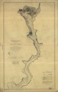 Potomac-joki (neljässä arkissa): Arkki nro. 4, Indian Headistä Georgetowniin tekijältä A. D. United States Coast Survey; Bache