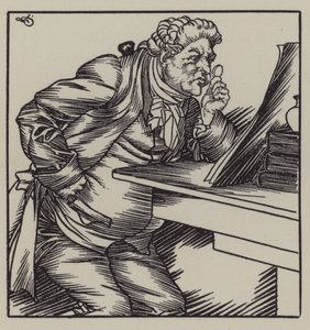 Kuvitus Charles Lambin teokseen The Essays of Elia (litho) tekijältä A. Garth Jones