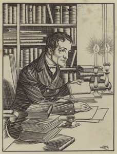 Kuvitus Charles Lambin teokseen The Essays of Elia (litho) tekijältä A. Garth Jones