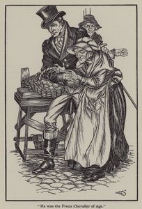 Kuvitus Charles Lambin teokseen The Essays of Elia (litho) tekijältä A. Garth Jones