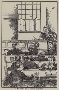 Kuvitus Charles Lambin teokseen The Essays of Elia (litho) tekijältä A. Garth Jones