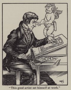 Kuvitus Charles Lambin teokseen The Essays of Elia (litho) tekijältä A. Garth Jones