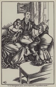 Kuvitus Charles Lambin teokseen The Essays of Elia (litho) tekijältä A. Garth Jones