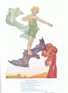 Arielin laulu (The Tempest), Tales from Shakespeare -pubista. kirjoittanut Ward Lock & Co Ltd