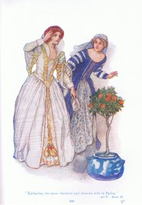 Katherine, Padovan tottelevaisin ja velvollisuus vaimo (The Taming of the Shrew), Tales from Shakespeare -pubista. kirjoittanut Ward Lock & Co Ltd