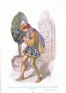 Proteus lähetti jopa hänen sormuksensa, jonka hän antoi hänelle erolahjaksi Veronassa (Veronan kaksi herraa), Tales from Shakespeare -pubista. kirjoittanut Ward Lock & Co Ltd
