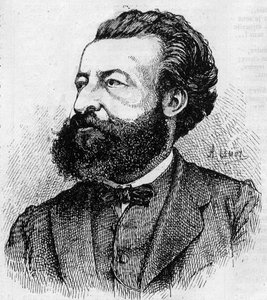 Ulrich de Fonviellen (1833-1911), ranskalaisen toimittajan ja kirjailijan muotokuva - Lemot