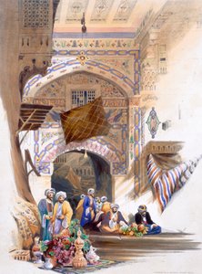 "Gateway of a Bazaar, Grand Kairo", Egypti, 1846 tekijältä A Margaretta Burr