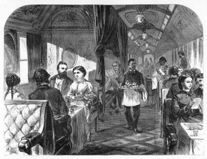 Palace Hotel Car, Union Pacific Railroad, c1870. tekijältä A. R. Ward