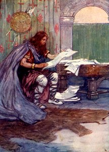 Alfred nautti lukemisesta paljon, 800-luku, 1905.