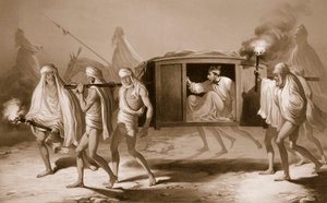 Intialaistyylinen tuoli Punjabissa Loudianan ja Amritsarin välissä, 1859.