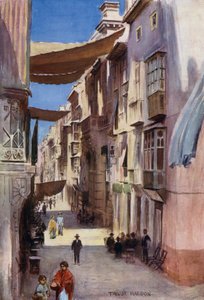 Katu Murciassa (väri litho) tekijältä A. Trevor Haddon