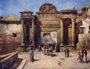 Cordova, sisäänkäynti kaupunkiin (väri litho)