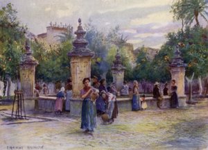Cordova, Patio de los Naranjos (väri litho)