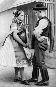 Nuori slovakialainen pariskunta, Unkari, 1926.