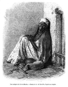Nainen Santa Martassa, Kolumbiassa, 1800-luku