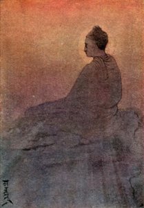 Buddhan voitto (väri litho)
