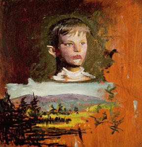 Pojan pää, 1919 tekijältä Abbott Handerson Thayer