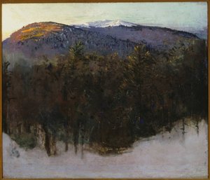 Monadnock, talviauringonnousu tekijältä Abbott Handerson Thayer