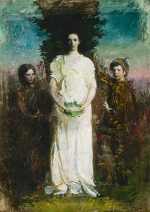 Lapseni Mary, Gerald ja Gladys Thayer, n. 1897. tekijältä Abbott Handerson Thayer