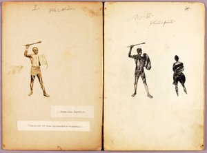 Tattooing-Single Warrior, opintokansio kirjaa Concealing Coloration in the Animal Kingdom varten. tekijältä Abbott Handerson Thayer