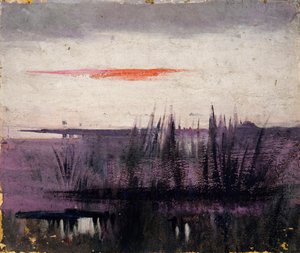 The Sky Simulated by White Flamingoes -tutkimus kirjaa varten..., Eläinvaltakunnassa, n. 1905-1909. tekijältä Abbott Handerson Thayer