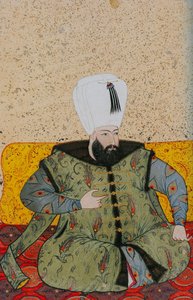 Ahmed I 1590-1617, Ottomaanien valtakunnan sulttaani, noin 1705 tekijältä Abdulcelil Levni
