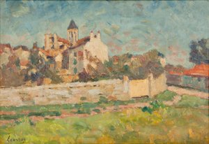 Paysage (öljy kankaalle) tekijältä Abel Lauvray