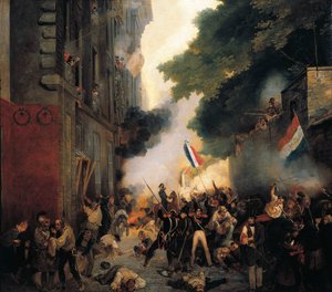 Vuoden 1830 vallankumouksen jakso, heinäkuun päivä: Babylon Streetin kasarmihyökkäys 29. heinäkuuta tekijältä Abel Lordon
