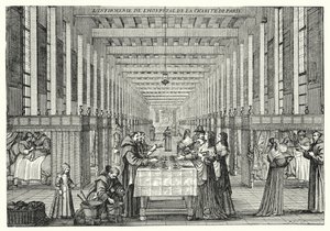 Pariisin Hopital de la Chariten sairaala (kaiverrus)