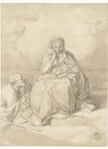 Pyhä perhe tekijältä Abraham Bloemaert