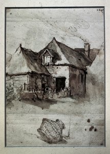 Tupa pajukorilla, 1500-luvun loppu - 1600-luvun alku (kaiverrus)