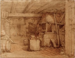 Takon tai majatalon sisustus tekijältä Abraham Bloemaert