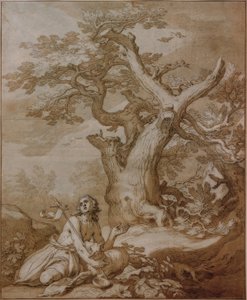 Johannes Kastaja luonnossa tekijältä Abraham Bloemaert