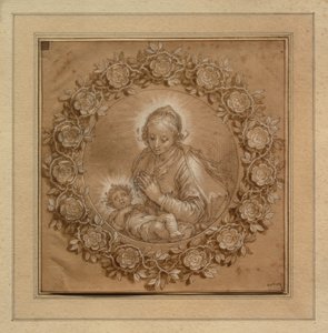 Madonna Jeesus-vauvan kanssa tondossa tekijältä Abraham Bloemaert