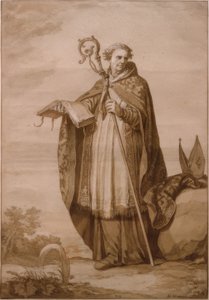 Pyhä Engelmundus tekijältä Abraham Bloemaert