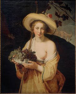 Paimentar rypäleiden kanssa tekijältä Abraham Bloemaert