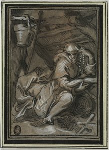 Pyhä Hilarion tekijältä Abraham Bloemaert