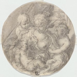 Madonna Kristuslapsen kanssa, Johannes Kastaja-lapsen ja toisen lapsen kanssa (Caritas)
