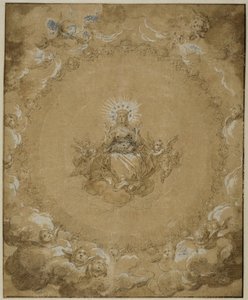 Neitsyt kirkkaudessa tekijältä Abraham Bloemaert