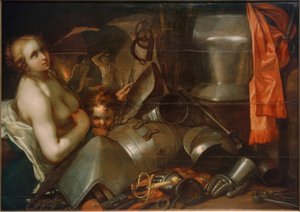 Venus ja Cupid tulivuoren takomossa tekijältä Abraham Bloemaert
