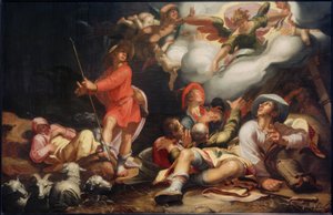 Ilmoitus paimenille tekijältä Abraham Bloemaert