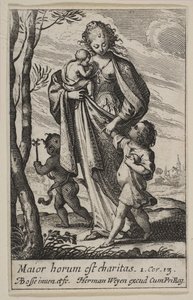 Hyväntekeväisyys, 1636. tekijältä Abraham Bosse