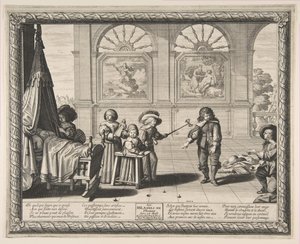 Lapsuus, 1636. tekijältä Abraham Bosse
