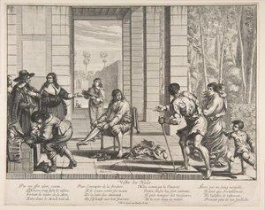 Vaatteiden kerjäläiset, 1635. tekijältä Abraham Bosse