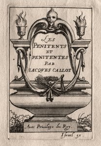The Penitents: Frontispiece. tekijältä Abraham Bosse