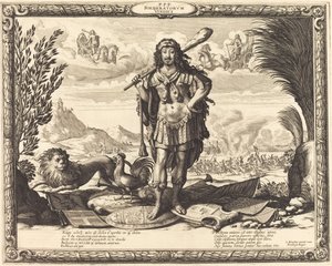 Ludvig XIII Herkules tekijältä Abraham Bosse