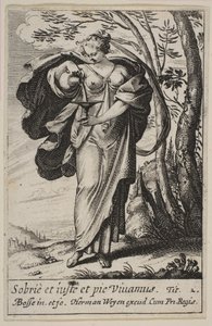 Temperance, 1636. tekijältä Abraham Bosse