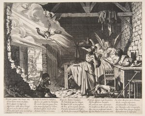 Lasaruksen kuolema, 1620-76. tekijältä Abraham Bosse