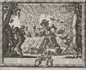 Neljä vuodenaikaa: Syksy, 1635. tekijältä Abraham Bosse